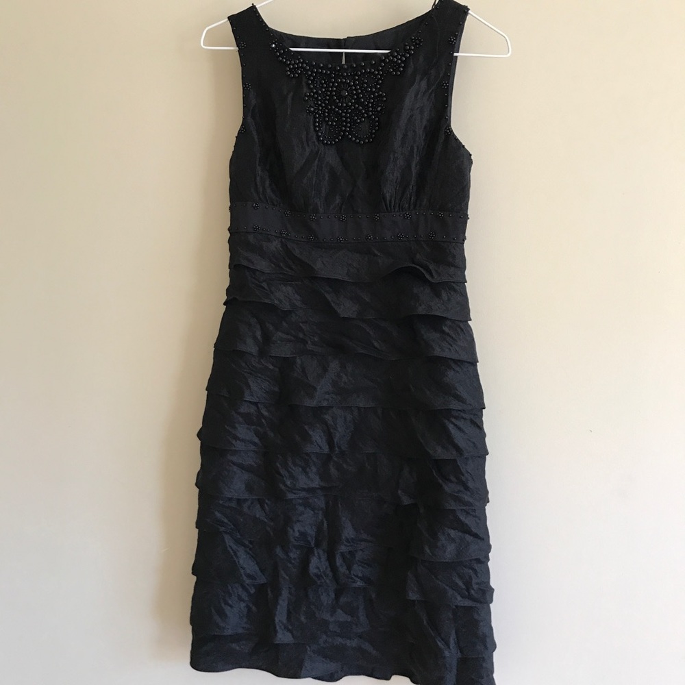 Adrianna Papell black sleeveless dress